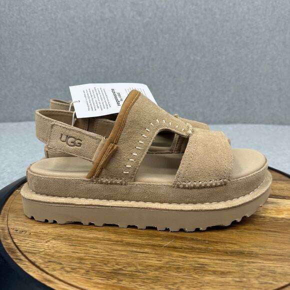 UGG Shoes - UGG Goldenstar Regenerate Sandals Women's 8.5 Sand Suede [1167369]